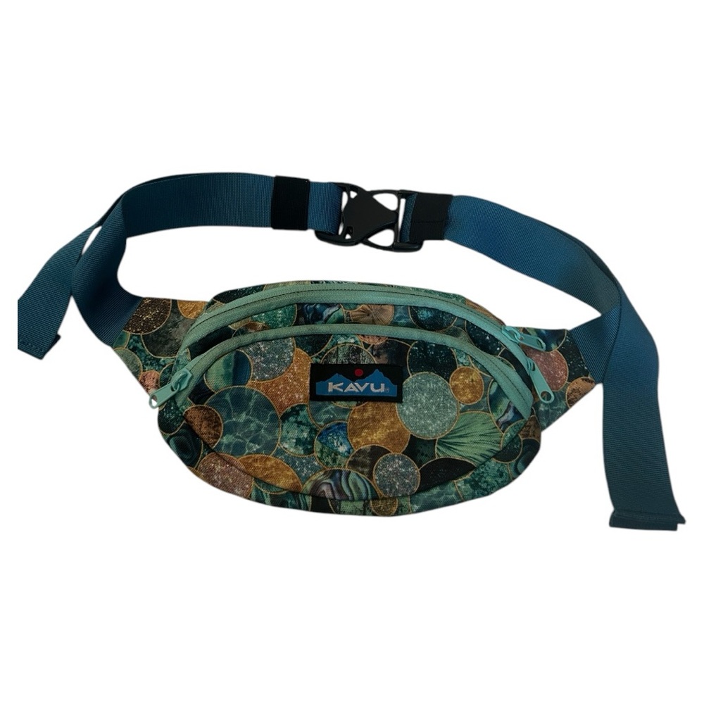 Kavu Fanny pack belt bag circle outer space design zipper closure